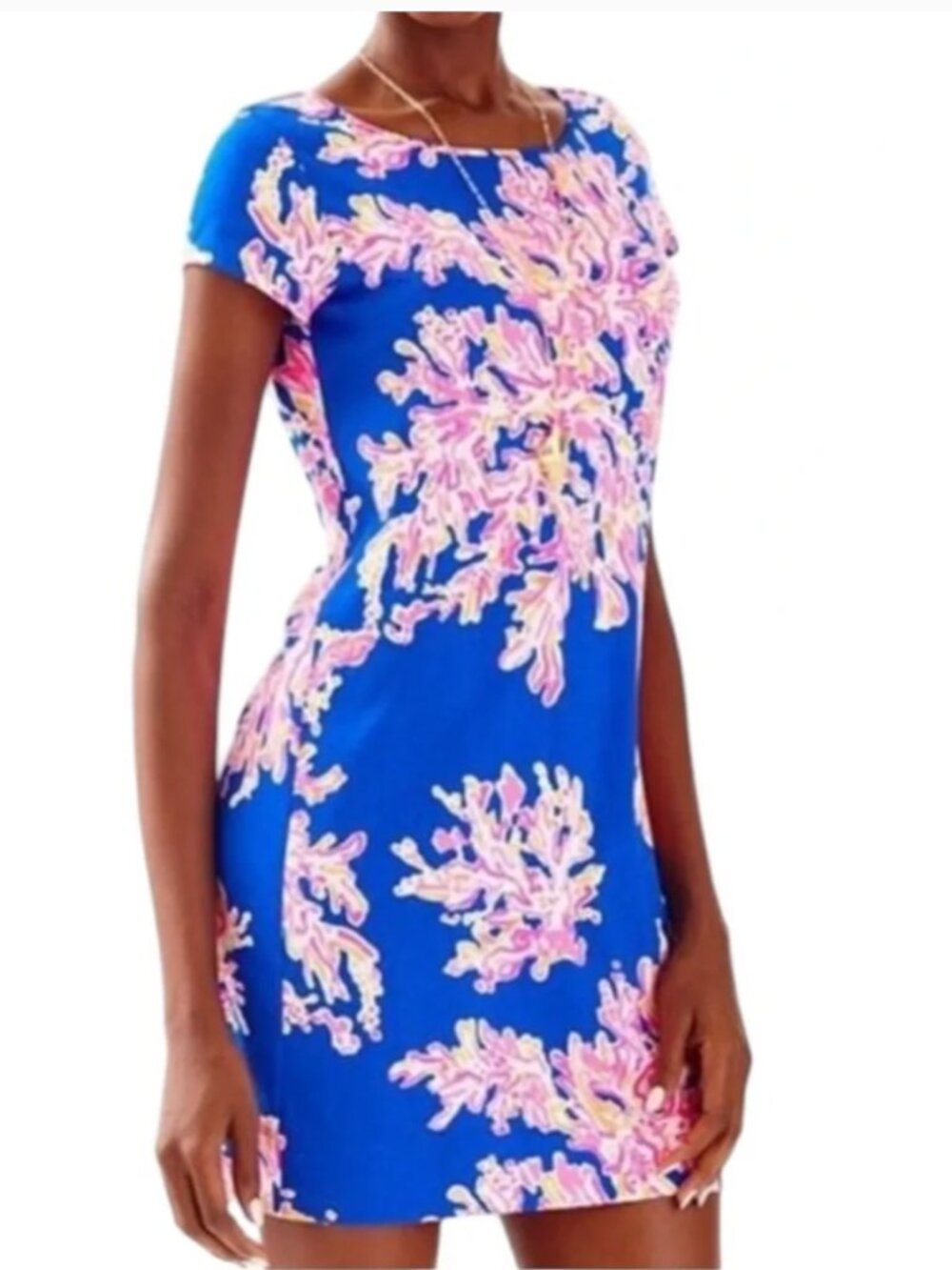 LP short sleeved Marlowe in Brilliant Blue It's Eelectric, size L